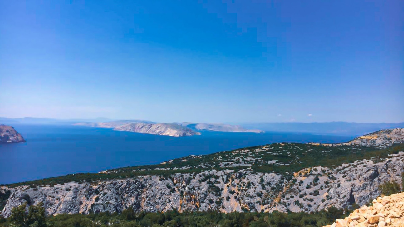 View of Dalmatian Coast in Croatia