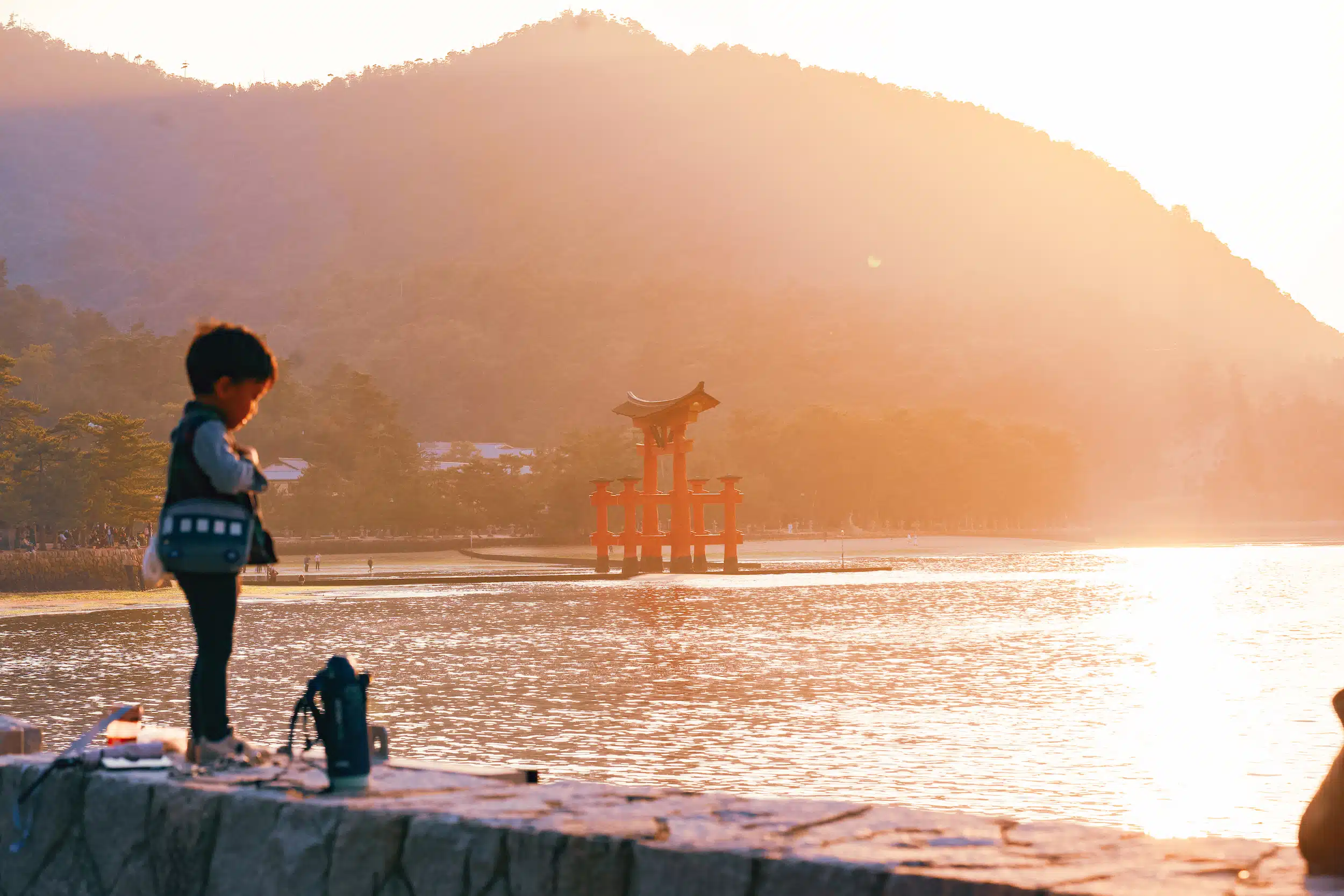 Sunset over Miyajima Island